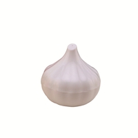Cutie Alimentara, Flippy, Model Usturoi, din Plastic, 9 x 9 x 9 cm, 350 ml, Alb
