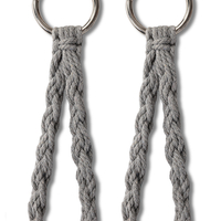 Scaun rotund tip leagan suspendat cu perna Confort Plus, casa sau gradina, gri