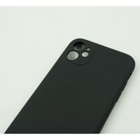 Husa protectie, Vafy, compatibila cu Apple iPhone 12 Pro Max Liquid Silicone Negru