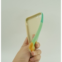 Husa protectie Vafy compatibila cu Apple iPhone XR Tpu Ombre, Verde/Portocaliu