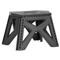Scaun inaltator multifunctional tip scara, 100 kg, compact, cu maner, 31x23x23 cm, gri