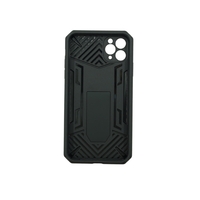 Husa de protectie Vafy compatibila cu Apple iPhone 11 Defender Model 4 cu suport, Negru