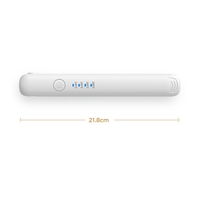 Placa de Par fara Fir, Vafy, Adaptor Tip C, Tensiune 5V, Capacitate Baterie 3000 mAh, Indreptat, Ondulat, 4 Trepte de Temperatura, 21.8 x 3.1 x 3.4.1 cm, Alb