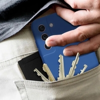 Husa protectie Vafy pentru Samsung S21 FE Liquid Silicone Albastru Inchis