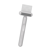 Perie pentru Curatarea Parului, Flippy, din Plastic, 16 x 5 cm, Alb