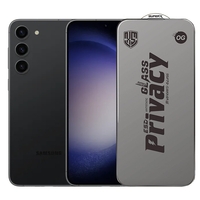 Folie de Protectie pentru Samsung Galaxy S23+, Vafy, Sticla Securizata ESD Antistatica, Super-X Privacy OG, Margini Negre, 0.30 mm, Transparent Inchis