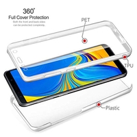 Husa de protectie Vafy 360 grade, PC+TPU+Folie policarbonat, pentru Samsung Galaxy S23 , Transparent