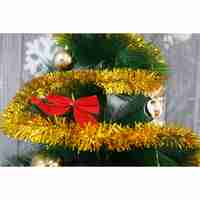 Beteala Craciun, Flippy, auriu, marimea: 2 m x 5 cm material:folie PVC, interior/exterior
