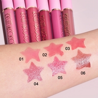 Set de Buze, KEVIN & COCO, Pink Girl, 6 Lip Gloss-uri, 17 x 14.8 x 2.9 cm, Roz/Maro