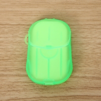 Mini Cutie de Sapun din Hartie, Flippy, de Unica Folosinta, Portabila, Potrivit pentru Calatorii, 20 buc, Verde
