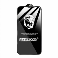 Folie de Protectie, Vafy, pentru Apple iPhone 15 Pro, Tempered Glass 10D, Full Cover, Margini Negre, Transparent