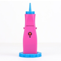 Pompa Electrica Pentru Umflat Baloane, din Plastic, cu Acumulator, Autonomie 3-4h, Portabila, Roz