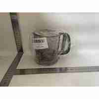 Sita Cernator Manual de Faina Portabila, Flippy, din Plastic, cu Maner, Strat Dublu, 15 x 12 x 11 cm, Transparent Gri Inchis