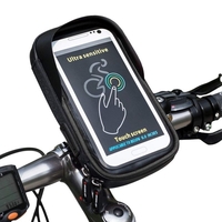 Suport de bicicleta Flippy Wheel UP pentru telefoane cu ecran tactil =< 6.0 inch impermeabil, negru
