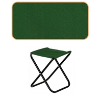 Scaun pliabil pentru camping sau pescuit, cadru metalic, maxim 100 kg, 26x26x34 cm, verde