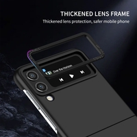 Husa de protectie Vafy, Pliere Tridimensionala, Multifunctionala, PC, pentru Samsung Galaxy Z Flip 3 , Negru