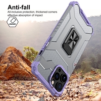 Husa de protectie Vafy compatibila cu Apple iPhone 13 Pro Max Acrylic Armor cu suport Mov