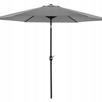Umbrela terasa gradina, cu inclinare si husa, 300cm, Gri