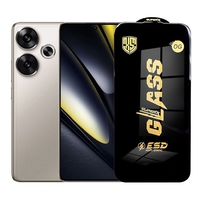 Folie de Protectie pentru Xiaomi Poco F6, Vafy, Sticla Securizata ESD, Margini Negre, Rezistenta la Zgirieturi, Antistatica, 0.35 mm, Transparenta