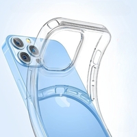 Husa TPU pentru iPhone 14 Plus, Vafy, Silicon, Protectie Antisoc, Transparenta