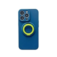 Husa protectie Vafy compatibila cu Apple iPhone 13 Pro Max Mag Safe Silicone Albastru