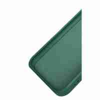 Husa pentru Samsung Galaxy A3 4G, Vafy, Liquid Silicone, cu Microfibra pe interior, Protectie Antisoc, Verde inchis