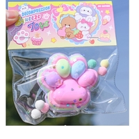 Jucarie Antistres Squishy, Flippy, Labuta de Pisica Pufoasa, cu Revenire Lenta, 7.5 x 8.5 cm, Model 27052, Multicolor