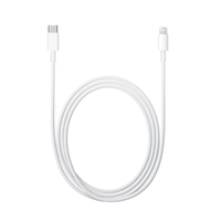 Cablu de date si de incarcare Apple, USB Tip-C-Lightning, 1 metru, Flippy, Alb