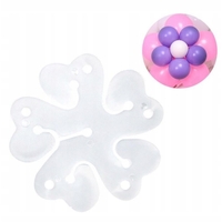 Suport pentru Baloane, Flippy, care Formeaza o Floare, cu Un Singur Strat, pentru 6 Baloane, 6x6cm, 2.7g