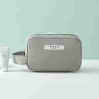 Portfard, Flippy, cu Maner, Material Impermeabil, pentru Cosmetice, 16 x 11 x 7 cm, Verde