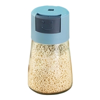 Dozator Condimente, Vafy, din Stilca, 180 ml, Rezistenta la Umidiate, 11.3 x 6.4 cm, Masura 5g, Albastru