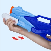Pistol cu Apa pentru Copii, Rezervor, Pentru Piscina/Plaja, Flippy, 6ani+, 3 duze, Albastru, 770ML