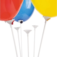 Set 10 Bete cu Rozete pentru Baloane, Flippy, Suporturi de plastic, Usor de instalat, Reutilizabil, Pentru aniversare, Nunta, Ziua de Nastere, Decor