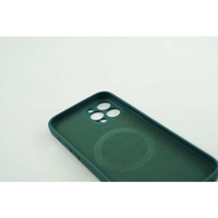 Husa protectie Vafy compatibila cu Apple iPhone 12 Mag Safe Silicone Verde
