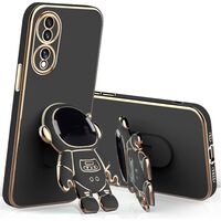 Husa Telefon 2in1, Vafy, Compatibila Huawei Mate 60 Pro, Carcasa TPU cu Suport Inclus Tip Astronaut, Protectie Camere, Negru
