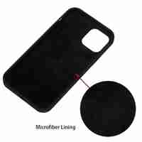 Husa protectie Vafy compatibila cu Apple iPhone 13 Pro Liquid Silicone Negru