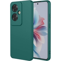 Husa de Protectie, Vafy, pentru Oppo Reno 11 F, Liquid Silicone, cu Microfibra pe Interior, Protectie Antisoc, Compatibil Incarcare Wireless, Verde