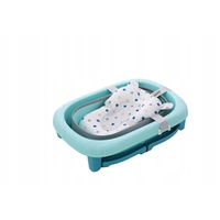 Cada Pliabila pentru Baie, Flippy, din PP+TPE, pentru Copii 0-6 Ani, cu Picioare, Suport de Sezut, Scurgere Etans, 80 x 52 x 42 cm, Albastru
