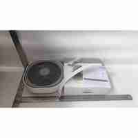 Mini ventilator pentru birou cu usb, Vafy, rotire 360 grade, 3 viteze, 1500 mA, 13.5 x 12,8, Alb
