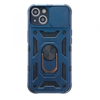 Husa de protectie Vafy compatibila cu Apple iPhone 13 Defender Model 4 cu suport,Albastru