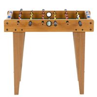 Masa de fotbal pentru copii, cu 6 manere, 18 jucatori, structura si picioare MDF, tabela scor, 69x35x62 cm