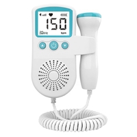 Monitor Fetal Doppler, Vafy, Monitorizare Sarcina, Ritm Cardiac, Ecran LCD 4.5 cm, 2 x Baterii AA (neincluse), Portabil, din ABS, 12.8 x 9.6 x 3 cm, Utilizare de la 9 Saptamani, Verde