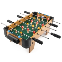 Masa de fotbal cu teren si 18 jucatori Flippy, 6 manere, cu tablou pentru scor, din metal, lemn si ABS, 51 x 44 x 17.5 cm, cu picioare, pentru copii/adulti