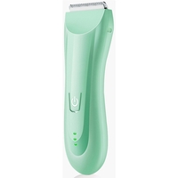 Masina De Tuns Bebelusi si Copii, Vafy, Lame Cermice si Inox, Fara Fir, Functie Anti Taiere, Silentios, 50 W, Rezistent la Apa, 2 Accesorii, Incarcator USB, Verde deschis