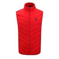 Vesta cu Incalzire, Vafy, Unisex, 2 Zone de Incalzire, Umplutura Bumbac, 3 Trepte de Temperatura, Incarcare USB, Rosu, 45 - 58 kg, Marime L