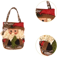 Geanta pentru Cadouri de Craciun, Flippy, Model Mos Craciun, Decoratiune Sarbatori, 46x23x2 cm, Multicolor
