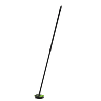 Perie telescopica 3 in 1 pentru buruieni si pavaj, cu peri din alama si maner metalic 140 cm, 3 piese