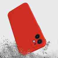 Husa pentru Samsung Galaxy S22 Ultra, Vafy, Liquid Silicone, cu Microfibra pe interior, Protectie Antisoc, Rosu