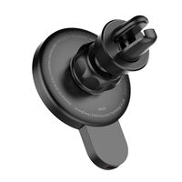 Suport auto MagSafe cu incarcare wireless 15W, Flippy, pentru seria iPhone 12, seria iPhone 13 si seria iPhone 14, Negru, Resigital