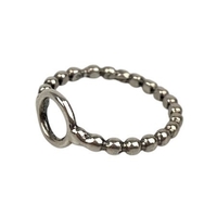 Inel Argint 925 Bobite cu Cerc, M 51